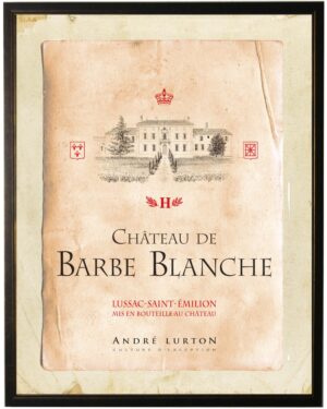 Chateau de Barbe Blanche wine label