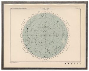 Large round constellation star map 70