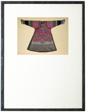 Dark Pink Oriental Robe with mat