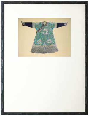 Turquoise and Green Oriental Robe with mat