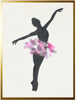 Watercolor and tissue Ballerina A