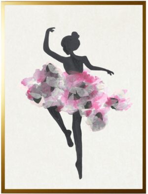 Watercolor and tissue Ballerina B