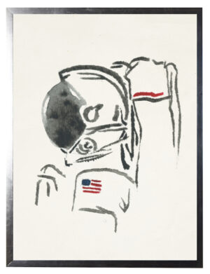 Watercolor astronaut