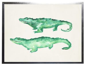 Watercolor alligators