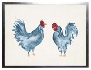 Watercolor chickens