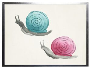 Watercolor snails