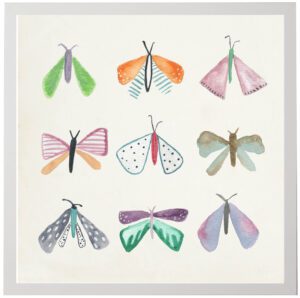 Watercolor moths