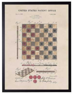 Watercolor Checkers Patent