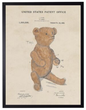 Watercolor Teddy Bear Patent