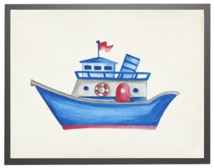 Watercolor ship