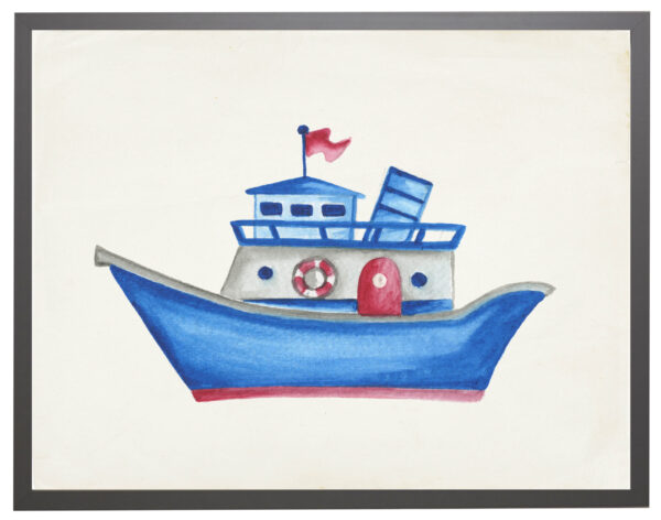 Watercolor ship