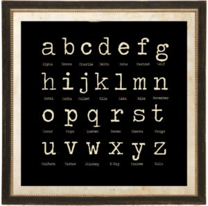 Chalkboard Antique Font ABC Lowercase 2