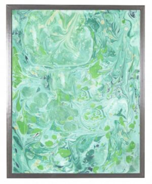 Spa and Green Marbled art
