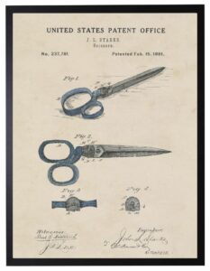 Watercolor scissors patent