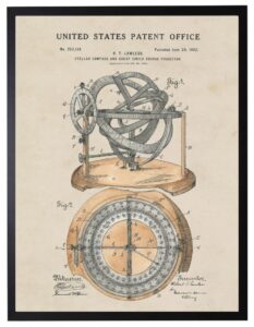 Watercolor Patent Compass