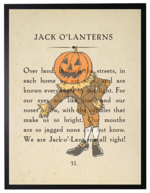 Jack O'Lantern figure on rhyme