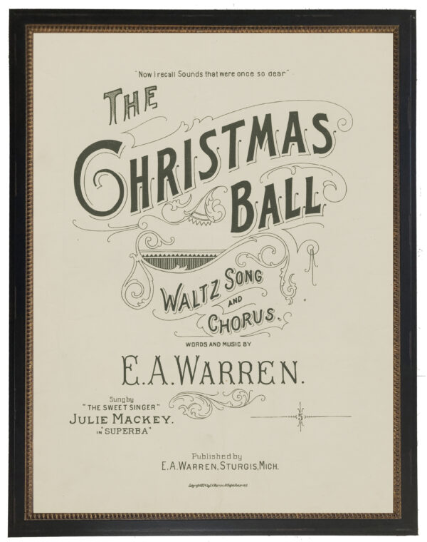 Vintage Christmas Ball sheet music cover