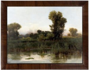 Vintage oil reproductions landscape