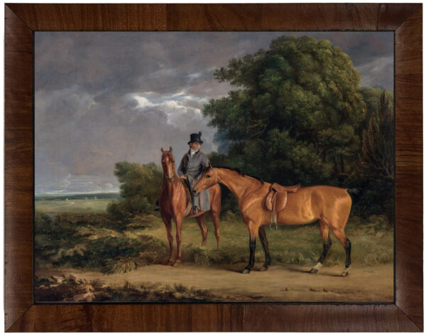 Vintage horse oil reproduction