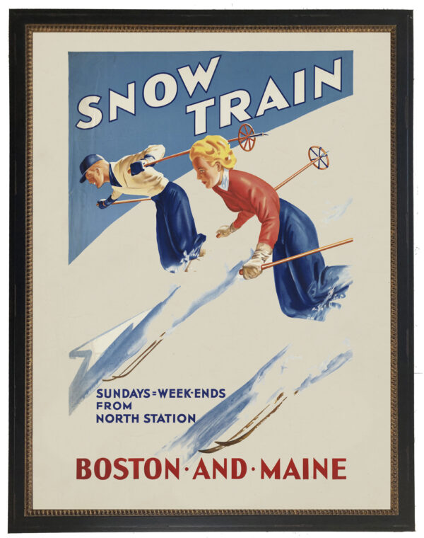 Vintage skiing magazine cover