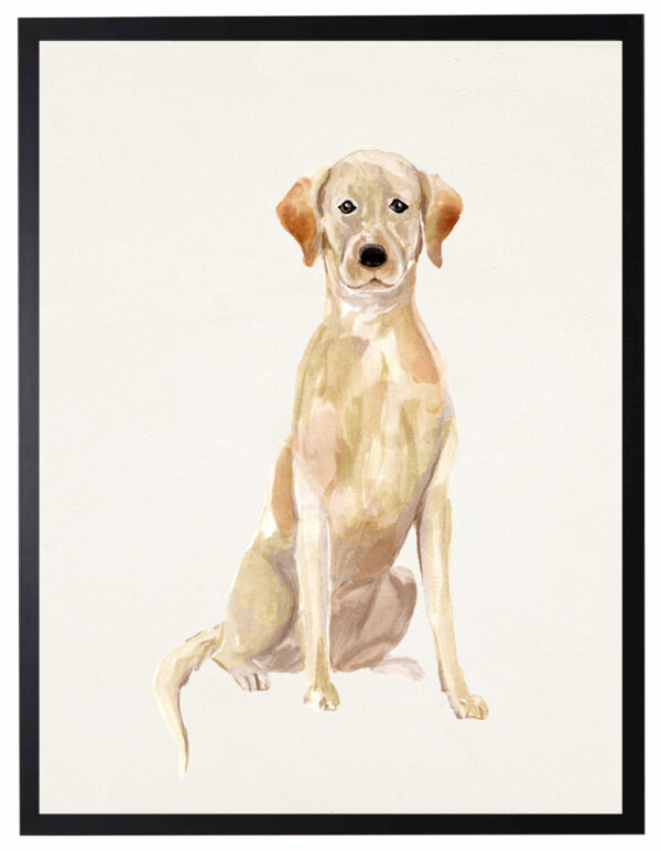 Watercolor Yellow Lab