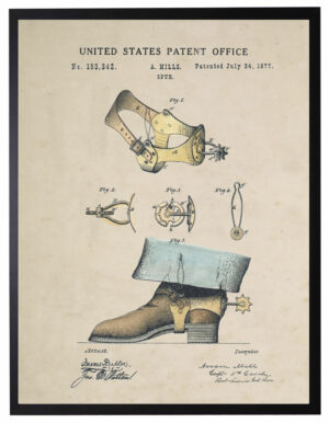 Watercolor boot spur patent