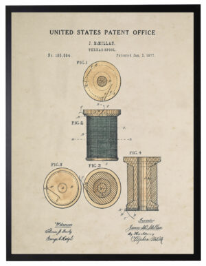 Watercolor thread spool patent