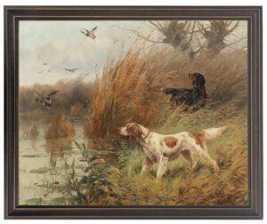 Vintage Bird Dogs Oil Reproduction