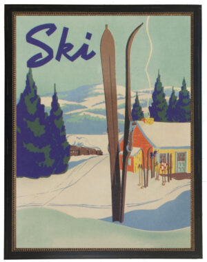 Vintage ski poster